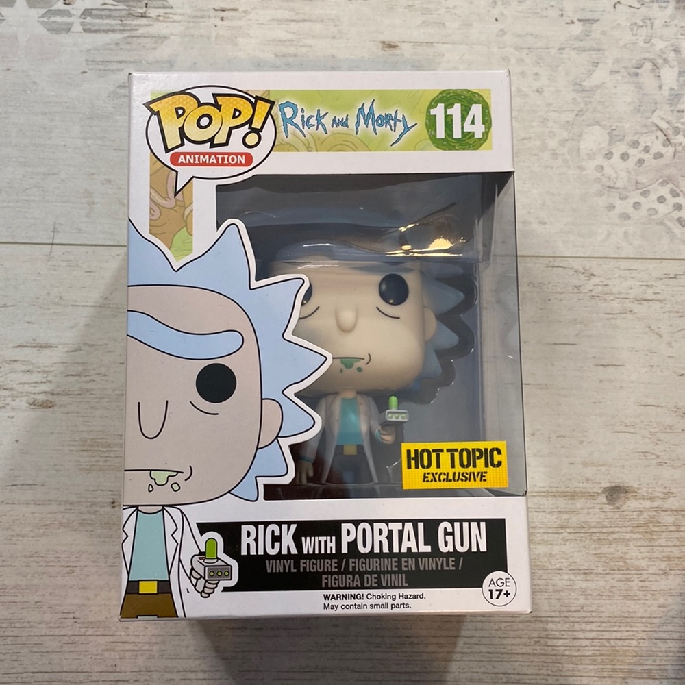 Funko Pop Rick with Portal Gun #114 Rick and Morty Exclusive Figure